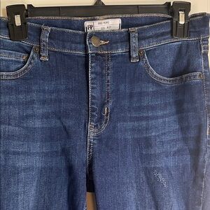 Free People High Rise Dark Blue Jeans